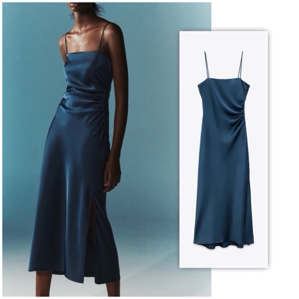 ZARA - Satin Effect Slip Dress (NWT - NEVER BEEN WORN)